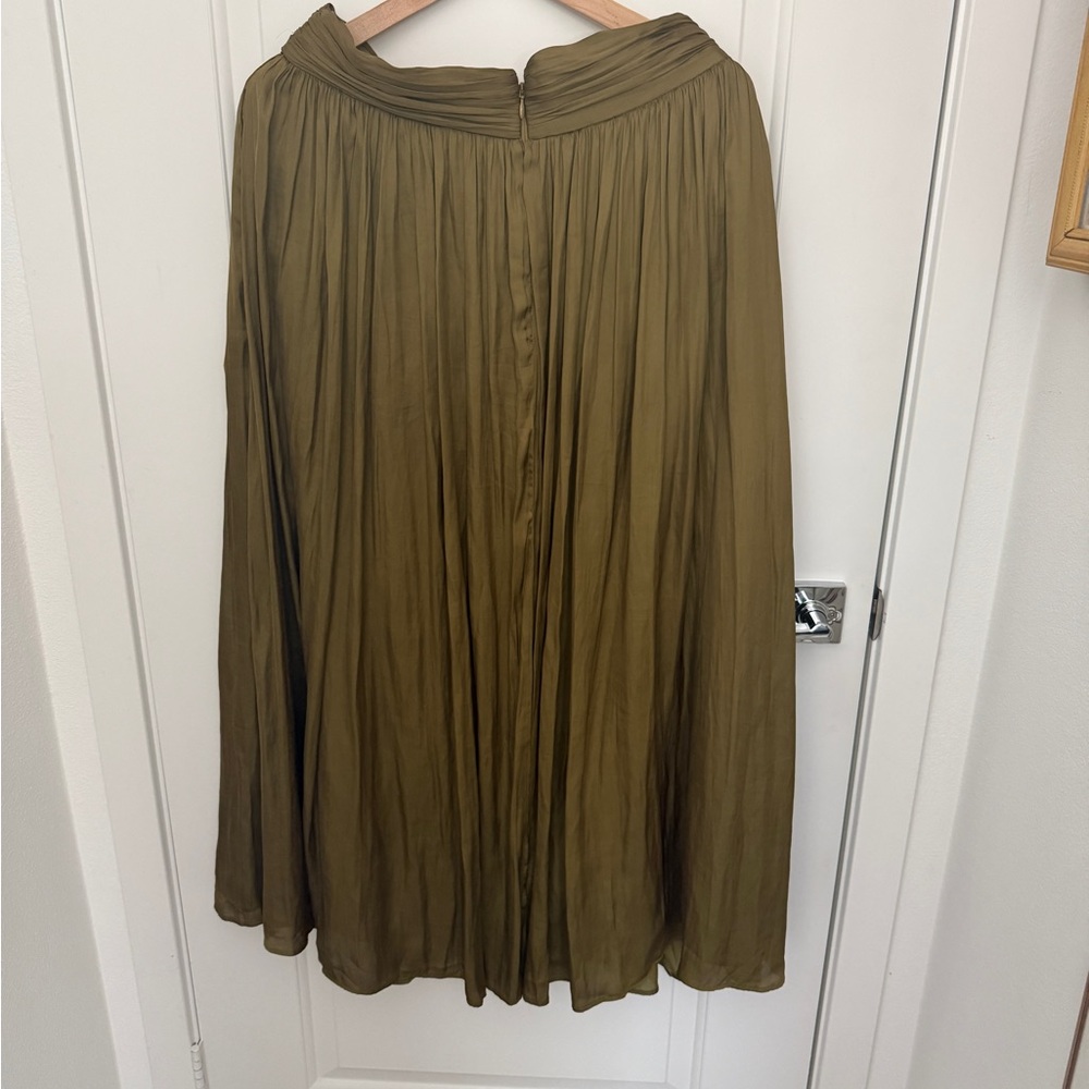 Chic Olive A-Line Skirt